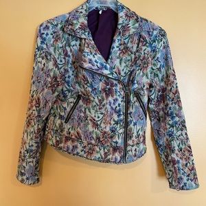 Free People Floral Jacket size 8 Medium